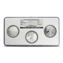 2006-W Proof American Silver Eagle 3-Coin Set NGC MS/PF69 (Varied Label)