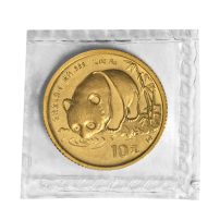 1987-S 1/10 oz Chinese Gold Panda Coin