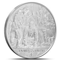 2025 1 oz Proof Republic of Ghana Silver James the son of Zebedee Coin (Capsule + CoA)