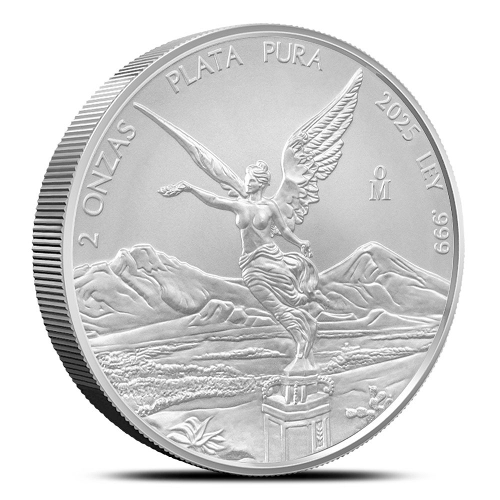 2025 2 oz Mexican Silver Libertad Coin (BU)