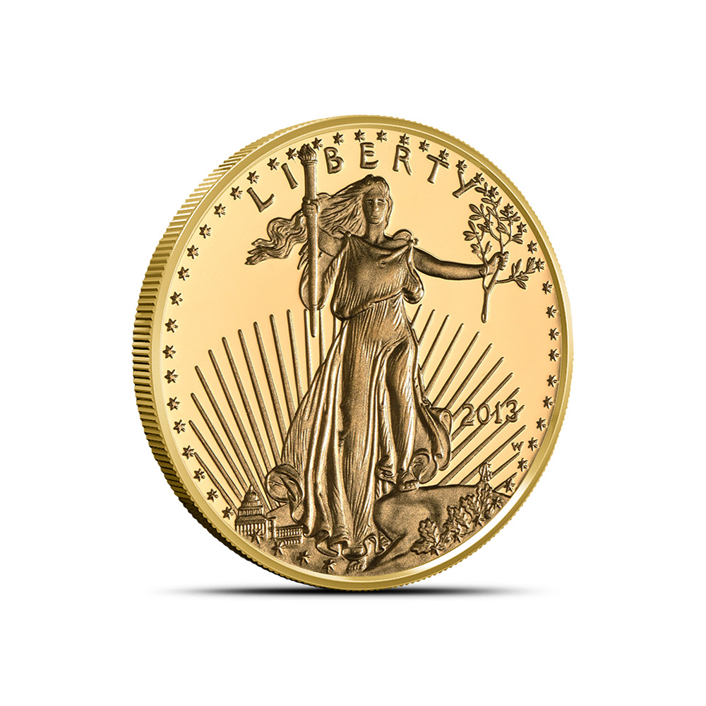 2013-W 1/4 oz Proof American Gold Eagle Coin (Box + CoA)