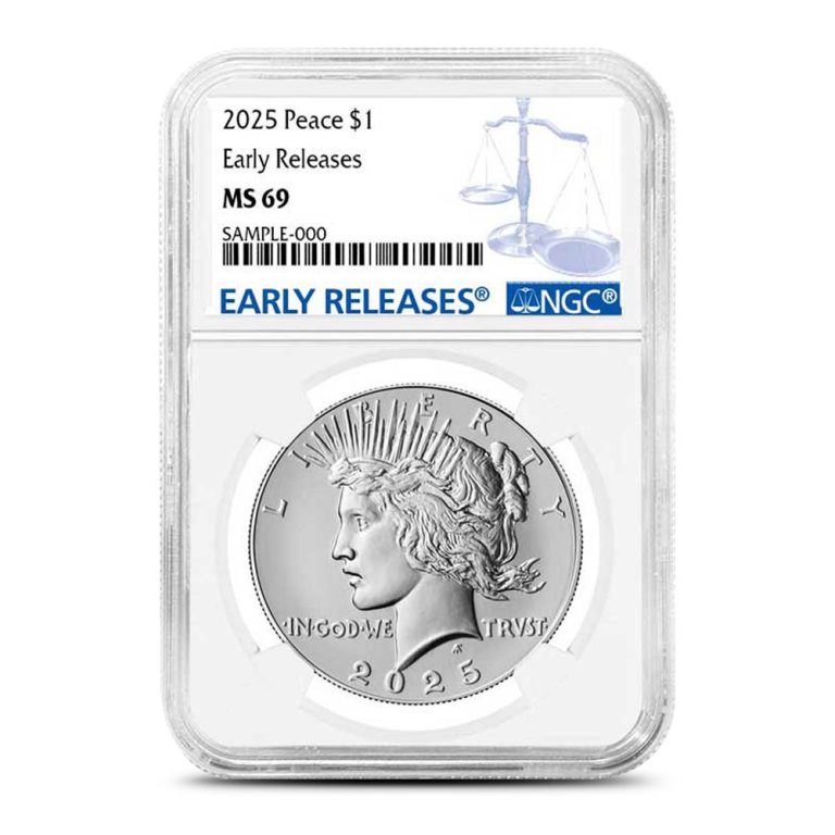 2025 Peace Silver Dollar Coin NGC MS69 ER