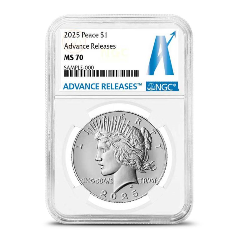 2025 Peace Silver Dollar Coin NGC MS70 AR