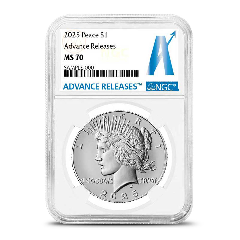 2025 Peace Silver Dollar Coin NGC MS70 AR