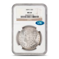1899-S Morgan Silver Dollar Coin NGC MS64 CAC