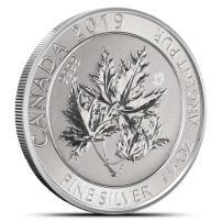 2019 1.5 oz Canadian Silver SuperLeaf Coin