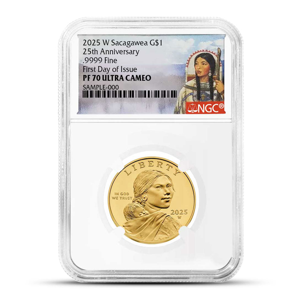 その他 25yearsagoNotforsale,unopenedANAgoldpass 2025-W 1/2 oz Proof American Gold 25th Anniversary Sacagawea