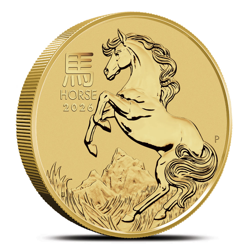2026 2 oz Australian Gold Lunar Horse Coin (BU)