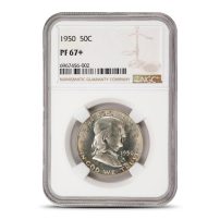 1950 Proof Franklin Half Dollar NGC PF67+