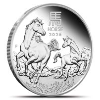 2026 1 oz Proof Australian Silver Lunar Horse Coin (Box + CoA)
