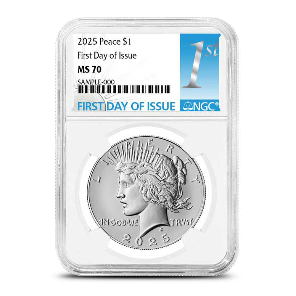 2025 Peace Silver Dollar Coin NGC MS70 FDOI l JM Bullion™