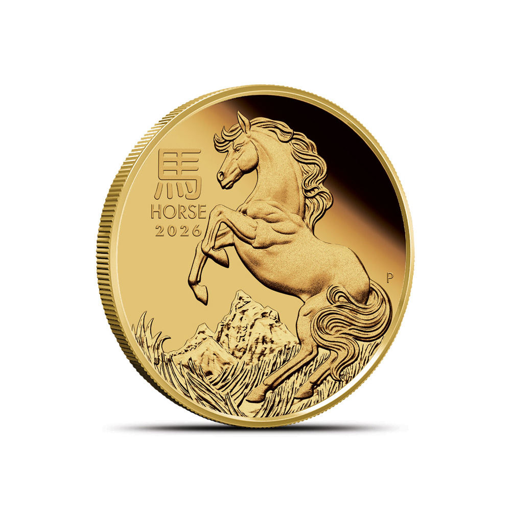 2026 1/4 oz Proof Australian Gold Lunar Horse Coin (Box + CoA)