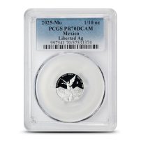 2025 1/10 oz Proof Mexican Silver Libertad Coin PCGS PR70